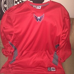 Majestic Washington Capitals Fleece Pullover 2XL